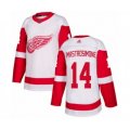 Detroit Red Wings #14 Robert Mastrosimone Authentic White Away Hockey Jersey