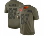 Chicago Bears #87 Tom Waddle Limited Camo 2019 Salute to Service Football Jersey