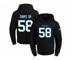 Carolina Panthers #58 Thomas Davis Sr Black Name & Number Pullover NFL Hoodie