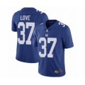 New York Giants #37 Julian Love Royal Blue Team Color Vapor Untouchable Limited Player Football Jersey