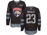 Florida Panthers #23 Connor Brickley Black 1917-2017 100th Anniversary Stitched NHL Jersey