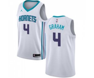 Charlotte Hornets #4 Devonte Graham Swingman White Basketball Jersey - Association Edition