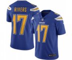 Los Angeles Chargers #17 Philip Rivers Limited Electric Blue Rush Vapor Untouchable Football Jersey