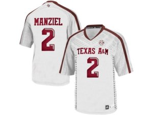 2016 Men\'sTexas A&M Aggies Johnny Manziel #2 College Football Authentic Jersey - White