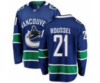 Vancouver Canucks #21 Antoine Roussel Fanatics Branded Blue Home Breakaway NHL Jersey