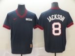 Chicago White Sox #8 Bo Jackson Navy Blue M&N MLB Jersey