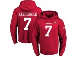 San Francisco 49ers #7 Colin Kaepernick Red Name & Number Pullover NFL Hoodie