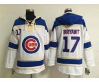 mlb jerseys chicago cubs #17 bryant blue-white[pullover hooded sweatshirt]