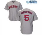 Boston Red Sox #5 Nomar Garciaparra Replica Grey Road Cool Base Baseball Jersey