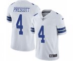 Dallas Cowboys #4 Dak Prescott White Vapor Untouchable Limited Player Football Jersey