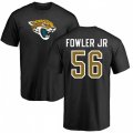 Jacksonville Jaguars #56 Dante Fowler Jr Black Name & Number Logo T-Shirt