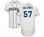 San Diego Padres Ronald Bolanos White Home Flex Base Authentic Collection Baseball Player Jersey