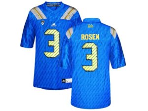 Men\'s UCLA Bruins #3 Josh Rosen College Football Authentic Jersey - Blue