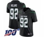 New York Jets #92 Leonard Williams Black Alternate Vapor Untouchable Limited Player 100th Season Football Jersey