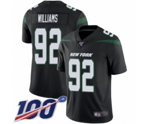 New York Jets #92 Leonard Williams Black Alternate Vapor Untouchable Limited Player 100th Season Football Jersey