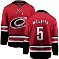 Carolina Hurricanes #5 Noah Hanifin Fanatics Branded Red Home Breakaway NHL Jersey