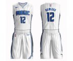 Orlando Magic #12 Dwight Howard Swingman White Basketball Suit Jersey - Association Edition