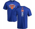 New York Knicks #30 Julius Randle Royal Blue Backer T-Shirt