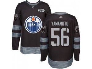 Edmonton Oilers #56 Kailer Yamamoto Black 1917-2017 100th Anniversary Stitched NHL Jersey