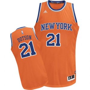 New York Knicks #21 Damyean Dotson Swingman Orange Alternate NBA Jersey