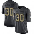 Houston Texans #30 Kevin Johnson Limited Black 2016 Salute to Service NFL Jersey