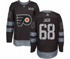 Adidas Philadelphia Flyers #68 Jaromir Jagr Premier Black 1917-2017 100th Anniversary NHL Jersey