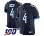 Tennessee Titans #4 Ryan Succop Navy Blue Team Color Vapor Untouchable Limited Player 100th Season Football Jersey