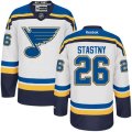 St. Louis Blues #26 Paul Stastny Authentic White Away NHL Jersey