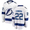 Tampa Bay Lightning #22 Erik Condra Fanatics Branded White Away Breakaway NHL Jersey