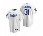 Los Angeles Dodgers Joc Pederson White 2020 World Series Replica Jersey