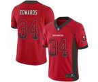 Tampa Bay Buccaneers #34 Mike Edwards Limited Red Rush Drift Fashion Football Jersey