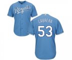 Kansas City Royals #53 Melky Cabrera Replica Light Blue Alternate 1 Cool Base Baseball Jersey