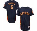 Houston Astros #5 Jeff Bagwell Navy Blue Alternate 2018 Gold Program Flex Base Authentic Collection Baseball Jersey