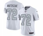 Oakland Raiders #72 John Matuszak Limited White Rush Vapor Untouchable Football Jersey