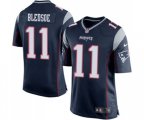 New England Patriots #11 Drew Bledsoe Game Navy Blue Team Color Football Jersey