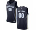 Memphis Grizzlies Customized Swingman Navy Blue Road Basketball Jersey - Icon Edition