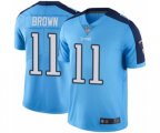 Tennessee Titans #11 A.J. Brown Limited Light Blue Rush Vapor Untouchable Football Jersey