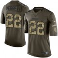 Los Angeles Chargers #22 Jason Verrett Elite Green Salute to Service NFL Jersey