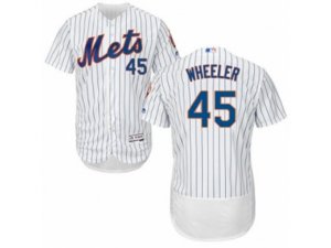 New York Mets #45 Zack Wheeler White Flexbase Authentic Collection MLB Jersey