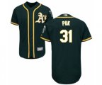 Oakland Athletics A.J. Puk Green Alternate Flex Base Authentic Collection Baseball Player Jersey