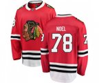 Chicago Blackhawks #78 Nathan Noel Fanatics Branded Red Home Breakaway NHL Jersey