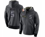 Seattle Seahawks #5 Jason Myers Stitched Black Anthracite Salute to Service Player Performance Hoodie