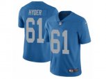 Detroit Lions #61 Kerry Hyder Vapor Untouchable Limited Blue Alternate NFL Jersey