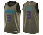 Charlotte Hornets #3 Terry Rozier Swingman Green Salute to Service Basketball Jersey