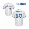 Toronto Blue Jays #50 Justin Shafer Authentic White Home Baseball Player Jersey