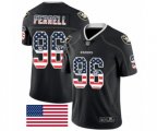 Oakland Raiders #96 Clelin Ferrell Black USA Flag Fashion Limited Football Jersey