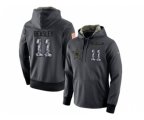 Dallas Cowboys #11 Cole Beasley Stitched Black Anthracite Salute to Service Player Performance Hoodie