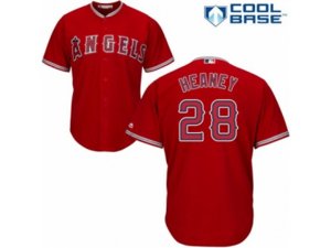 Los Angeles Angels of Anaheim #28 Andrew Heaney Authentic Red Alternate Cool Base MLB Jersey