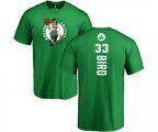 Boston Celtics #33 Larry Bird Kelly Green Backer T-Shirt