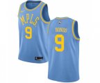Los Angeles Lakers #9 Rajon Rondo Authentic Blue Hardwood Classics Basketball Jersey
